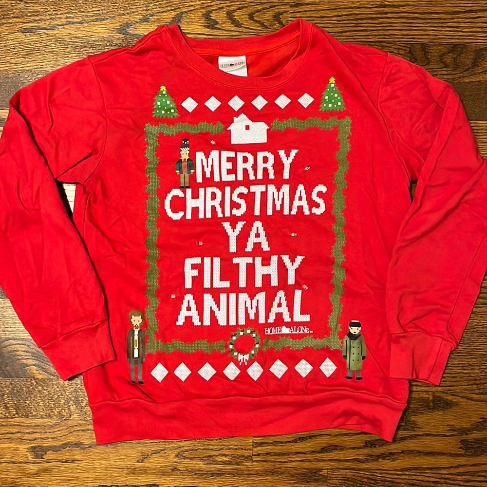 Home Alone Light Up Ugly Christmas Sweater Sweatshirt